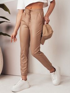 Dstreet Lederhosen für Frauen Brial beige M