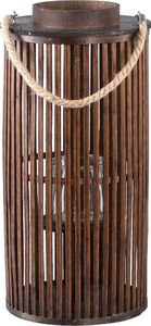 PTMD Laterne Zafria - 24x24x50 cm - Glas - Braun PTMD Laterne Zafria - 24x24x50 cm - Glas - Braun