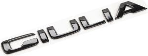 Original Alfa Romeo Emblem Schriftzug Logo Heckklappe Giulia schwarz 50556906