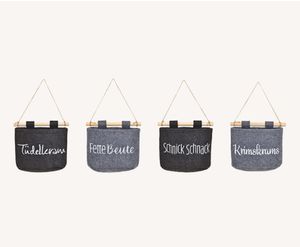 4er Set Organizer Tasche aus Filz
