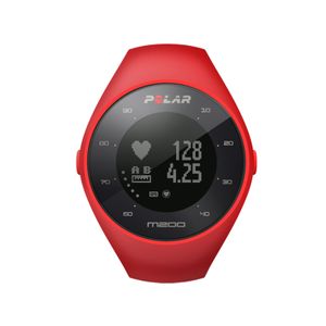 Polar M200 Sportuhr - GPS Laufuhr mit Pulsmessung, Farbe:rot