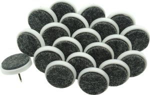 20 Filzgleiter mit Nagel, Ø 2 cm