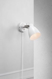 Largo Wandlampe Leselampe Ø 12 cm Weiß
