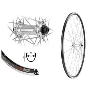 Race 28 Zoll Vorderrad 13-622 Rennrad XR1 Aluminium silber 28" 13mm Hohlkammer