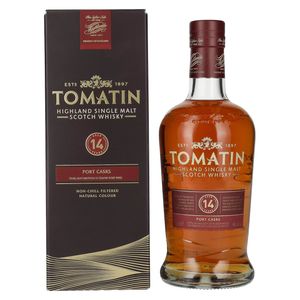 Tomatin 14 Jahre Port Casks Finish Highland Single Malt Scotch Whiskey | 46 % vol | 0,7 l