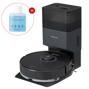 Roborock Q7 Max+ Saugroboter 4.200 Pa, mit 2,5L Absaugstation, LiDAR Navigation, inkl. 200ml Bodenreiniger, Schwarz