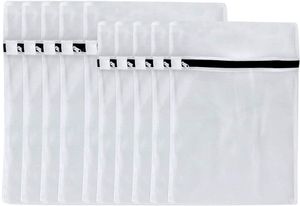 Wäschenetze10 Stück, Wäschesack Wäschetasche Set Waschbeutel für Wäsche mit Reißverschluss für BH, Unterwäsche, Socken, Strumpfhosen, Babysachen (30 * 40CM / 40 * 50CM)