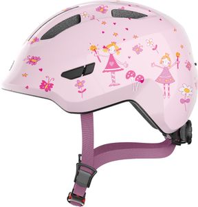ABUS Kinderhelm Smiley 3.0 - Fahrradhelm mit tiefer Passform, kindergerechten Designs & Platz für einen Zopf - für Mädchen und Jungs - Rosa mit Prinzessinen-Muster, Größe S (45-50 cm) ABUS Kinderhelm Smiley 3.0 - Fahrradhelm mit tiefer Passform, kindergerechten Designs & Platz für einen Zopf - für Mädchen und Jungs - Rosa mit Prinzessinen-Muster, Größe S (45-50 cm)