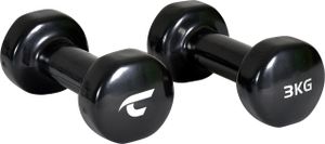 Christopeit Vinylhanteln – Ergonomisch geformte Krafttrainingshanteln mit Gusseisenkern und strapazierfähiger Vinylummantelung