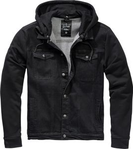 Brandit Jacke Cradock Denim Sweat Jacket in Black-Black-L Brandit Jacke Cradock Denim Sweat Jacket in Black-Black-L