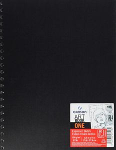 CANSON Skizzenbuch ARTBOOK ONE DIN A4 80 Blatt schwarz