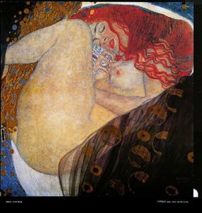 Gustav Klimt Poster Kunstdruck - Danae 1907 V (70 x 70 cm)
