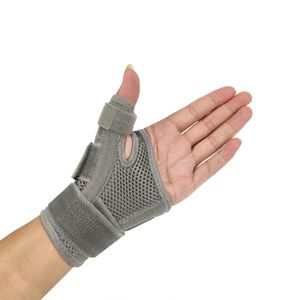 Daumenbandage Daumenschiene für rechts & links Hand, verstellbarer Daumenstütze zum Relief bei Karpaltunnelsyndrom, Arthritis, Sehnenentzündung mit Handgelenkstütze, Handgelenk Bandagen (Grau)
