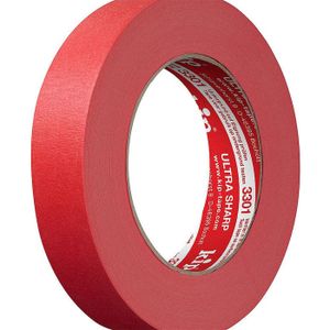 kip Ultra Sharp Abklebeband 24mm x50m Malerkrepp Malerband rot 3301-24