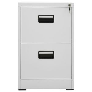 vidaXL Aktenschrank Hellgrau 46x62x72,5 cm Stahl