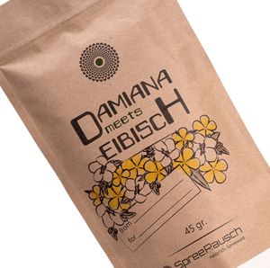 Damiana meets Eibisch Tee-Mischung von SpreeRausch, DEINE Original Kräutermischung für viele Verwendungsmöglichkeiten
