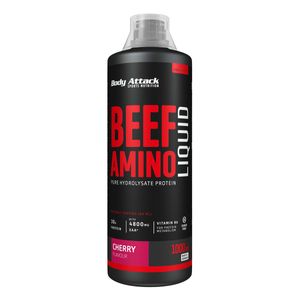 Body Attack Beef Amino Liquid - 1000 ml Flasche Kirsche