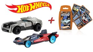 Hot Wheels 'Batman v Superman' (2er Pack) + Top Trumps Hot Wheels