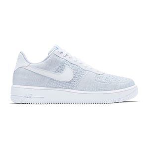 Nike Air Force 1 Flyknit 2.0 "White Pure Platinum", bílá, Velikost: 45