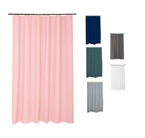 Duschvorhang 180x200 Badewannenvorhang Wannen Bad Dusche Vorhang Duschvorhänge, Farbe:Pink