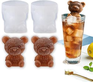 2x Bären Eiswürfelform Eiswürfel Silikonform Eiswürfelform geeignet für Getränke