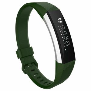 Strap-it® Fitbit Alta / Alta HR Silikonarmband (Armeegrün) - Große: M/L