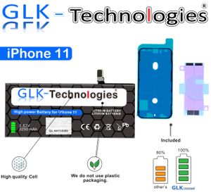 GLK Ersatz Akku für Original iPhone 11 3250 mAh Batterie APN 616-00641 PRO Ohne Set