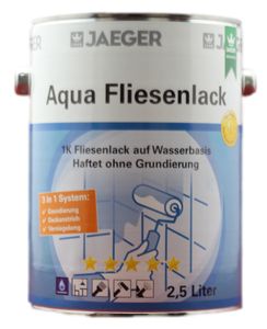 Jaeger Aqua Fliesenlack 875 3 in 1 weiß 2,5 L