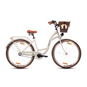 Goetze CityBike Style 28 Zoll 3 Gang Shimano Tiefeinsteiger Damen City Bike mit Korb