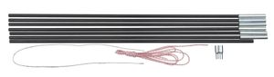 BasicNature Fiberglaszeltstange, 4 m x 7, 9 mm, 7 Segmente