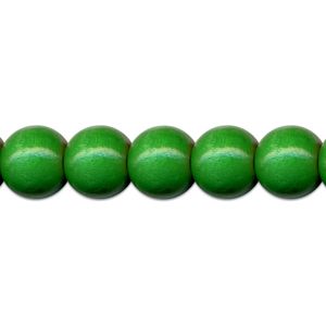 85 Holzperlen  8mm Perlen  basteln dunkelgrün