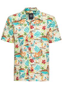 KING KEROSIN Hemd Im Tropical Hawaiian Style Gelb Xl