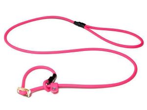 Mystique® Biothane Moxonleine 6mm neon pink 130cm Moxon mit Zugbegrenzung