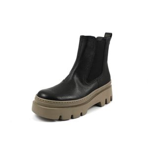 Paul Green Chelsea Boots - Schwarz Glattleder Größe: 37.5 Normal