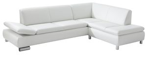 Max Winzer Terrence Sofa 2,5-Sitzer links mit Ecksofa rechts - Farbe: weiß - Maße: 270 cm x 190 cm x 76 cm; 2920-263-2070150-MET