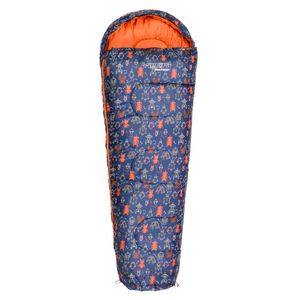 meteor Ymer Premium Kinder-Schlafsack mit Rucksack (155 cm x 60cm) Ultraleicht Kinder Hüttenschlafsack Komfortbel Jugendliche Camping - Robot