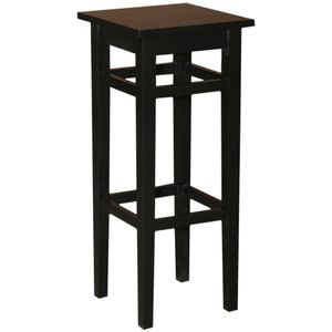 Casa Padrino Landhaus Stil Bar Hocker Massivholz - Shabby Chic Landhaus Stil Barhocker Bar Stuhl, Farbe:Schwarz Casa Padrino Landhaus Stil Bar Hocker Massivholz - Shabby Chic Landhaus Stil Barhocker Bar Stuhl, Farbe:Schwarz