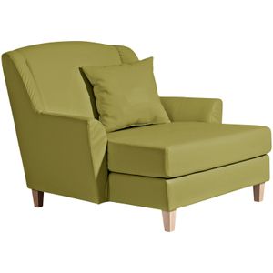 Max Winzer Judith Big-Sessel inkl. 1x Zierkissen 55x55cm - Farbe: grün - Maße: 136 cm x 142 cm x 107 cm; 2891-767-2070103-F01