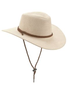 Cowboy Hut für Erwachsene mit Band braun
