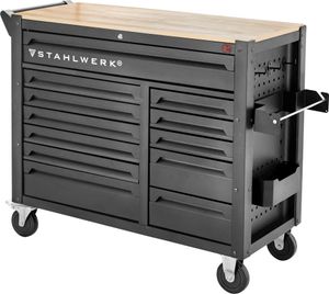 STAHLWERK Werkstattwagen DINO Werkzeugwagen XXL Montagewagen 364 Werkzeuge CrV