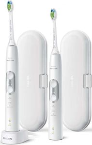Philips Sonicare HX6877/34 Protectiveclean 6100 White Silver Schall-ZahnbÃ1/4rste, Timer, Ladestandsanzeige Philips Sonicare HX6877/34 Protectiveclean 6100 White Silver Schall-ZahnbÃ1/4rste, Timer, Ladestandsanzeige