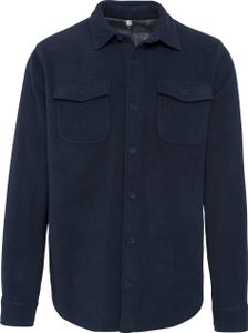 Kariban Herren Shirt Hemd Langarmshirt T-Shirt Brusttasche, Größe:M, Farbe:Navy/Storm Grey