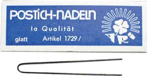 Postichnadeln 70x0,8mm schwarz 45er Kästchen