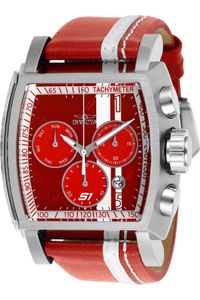 Invicta S1 Rally - Race Team 26393 Herren armbanduhr - Quarzuhrwerk - Edelstahl mit roten zifferblat - 48mm