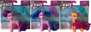 My Little Pony F26125L4 Best Movie Friends F2612 Pack of 3 Mini Dolls + Accessory - 8 cm - Izzy Moonbow + Sunny Starscout + Princess Petals