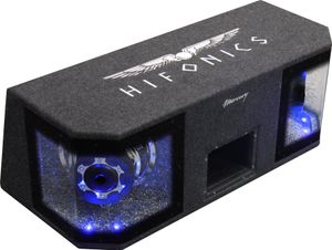 HIFONICS Dual Bass Woofer Bandpass Gehäuse Subwoofer Bassbox 20cm MR-8DUAL