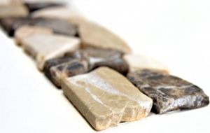 Marmor Naturstein beige Borde Bordüre Ciot Castanao Biancone MOSBor-BC1213