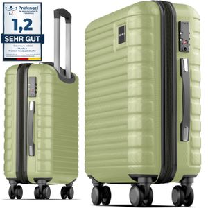 Travely Premium Handgepäck Koffer 55x40x20cm - passend für Ryanair, Lufthansa, Eurowings und co. I 36L Trolley mit sanften Rollen und praktischem TSA