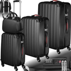 Hartschalenkoffer-Set Pucci 4-teilig, 3 Trolleys und Beauty-Case aus robustem ABS-Kunststoff Hartschalenkoffer-Set Pucci 4-teilig, 3 Trolleys und Beauty-Case aus robustem ABS-Kunststoff