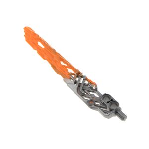 1x Lego Bionicle Waffe Schwert flat silber grau mormoriert orange 71308 24165pb05